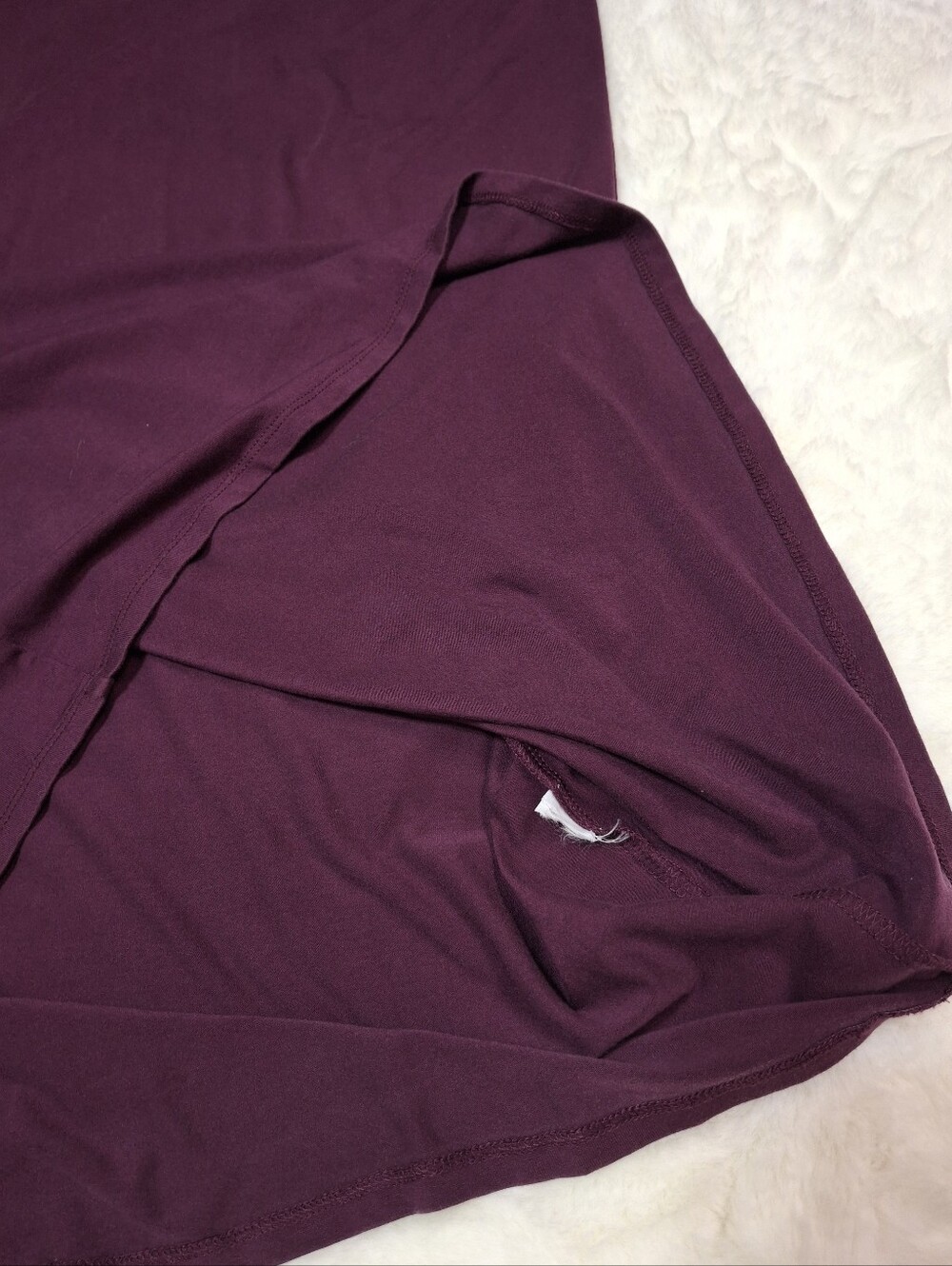 Eileen Fisher T-Shirt Dress Jersey Knit Plum Purple Short Sleeve Size Small - Picture 13 of 13